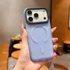 Capa de Celular de Alta Qualidade Cor Areia Clara Compatível com iPhone 18 Pro Max Apple 17 Magnética com Sensação de Pele Capa à Prova de Queda