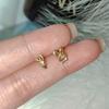 Pendientes de Conejo y Zanahoria para Mujer de Lujo Ligero Diseño de Nicho de Este Año Pendientes Simples Elegantes Dulces Joyería para Orejas Japonesa y Coreana