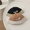 Bonito sombrero de pescador nuevo de otoño para bebés de 2 años, sombrero para proteger del sol y a prueba de viento, sombrero infantil estilo coreano ins, sombrero tipo cubo transfronterizo