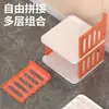 Zapatero de plástico simple de varios niveles para apartamentos de alquiler, adecuado para usar como estante de almacenamiento en la entrada o el pasillo, y también ideal para residencias estudiantiles