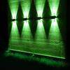 Luz de Parede Solar, Luz Externa, Luz Lavadora de Parede à Prova d'Água, Iluminação para Cima e para Baixo para Cerca, Luz de Jardim, Luz de Parede Dividida Certificada Ip65