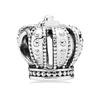 S925 Agujero Grande Pulsera de Cuentas Niño Niña Accesorios Femeninos Corona Corazón Cuentas Robot Hilo Joyería Mayoreo