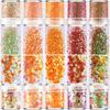 Amazon 10 Cor Nail Art Conjunto de Lantejoulas Maquiagem Nail Art Joias Drill Pó Escarlate Esmalte Cola Gota Cola DIY