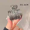 Pinza de Garra Mediana en Forma de V Color Negro Arma Artefacto Fijador de Cola de Caballo Alta Pinza Tiburón Peinado de Moño Pinza para el Cabello Pinza para el Cabello de Mujer