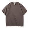 Camiseta Peso Pesado 280g Algodão Puro com Logo Personalizado, Marco Qin Manga Curta Oversize Street Fashion Ins Casual Versátil