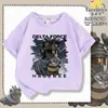 2026 Novo Modelo Infantil Divertido Força Delta Dragão Inseto Abstrato Algodão Puro Meninos Descolado Casual Camiseta de Manga Curta