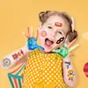 Pegatinas de Tatuaje de Dibujos Animados Infantiles de Nuevo Circo Transfronterizas Pegatinas de Tatuaje Divertidas de Fiesta de Cumpleaños de Gama Alta