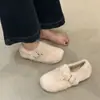 Ropa de Abrigo de Invierno para Mujer Zapatos Birkenstock Cálidos y de Terciopelo con Aumento Interno Zapatos de Suela Gruesa con Piel para Mujer