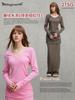 Secado al Aire Libre 2025 Otoño Camiseta Americana de Manga Larga con Botones y Cuello en V Aspecto Adelgazante en la Cintura Camiseta Sexy para Capas Interiores para Mujer