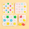 Molde de Silicona Estrella Corazón Bola de Felpa Molde DIY para Resina Arcilla Cera Molde para Chocolate Fondant Dulces
