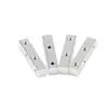Conector de barra de barramento de alumínio de tira longa de 4 furos M4 M3 junta flexível acoplamento quadro de ponte junta adaptador de fixação de máquina