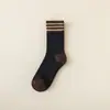 Calcetines de Piso Casuales de Canalé con Rayas Horizontales Otoño e Invierno para Mujer, Calcetines de Media Pantorrilla con Forro Polar Engrosado, Calcetines de Rizo Cálidos en Bloque de Color