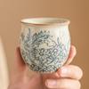 Horno Ru de Fábrica Xiangyang Taza Maestra Conejo Flor Meng Taza de Té China Taza Individual Taza de Degustación de Té de Alta Calidad Juego de Té Kung Fu Taza de Té