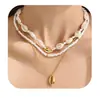 Amazon Transfronterizo Nueva Estrella de Mar Concha Cuentas de Arroz Collar Multicapa Estilo Bohemio Vacacional Cadena para Clavícula para Mujeres Ropa Casual