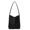Bolso Tejido Personalizado para Mujer 2026 Nuevo Estilo Texturizado Nicho Hombro Único Versátil Cotidiano Trendy Retro Bolso Cubo