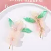 Nuevo Estilo Chino Estilo Antiguo Gradiente Doble Flor Ramo DIY Tejido a Mano con Cuentas Pasador para el Cabello Accesorios para el Cabello Pendientes Material Venta al por Mayor