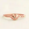 Sanjie Ins Celebridad de Internet Estilo Popular Simple y Moderno Anillo Dorado Creativo Clásico Circonita Joyería para Mujer Venta al por Mayor