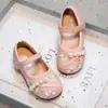 Zapatos de Verano 2026 Estilo Étnico Individuales para Bebés con Velcro, Zapatos Individuales para Niñas, Zapatos Individuales Estilo Chino, Zapatos de Cuero Estilo Chino