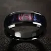 Anel Masculino Shengxi Popular Transfronteiriço Céu Estrelado Espiral Aço Inoxidável Moda Anel de Alto Padrão Joia de Design de Nicho