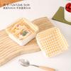 Caja de Empaque para Tiramisú Cuadros Desechable Bento para Pastel Cuadrada Cuadros Hug Roll Caja de Empaque para Postre