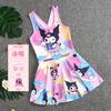 Nuevo Traje de Baño para Niñas, Tankini de una Pieza de Verano con Tirantes, Vestido de Baño para Niñas Jóvenes y de Edad Media, Ropa de Baño de Dibujos Animados de Princesa
