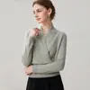 Otoño/Invierno Nuevo Francés Cruzado Cuello en V Cachemira Ropa Exterior para Mujer Base de Punto Suéter Holgado Base