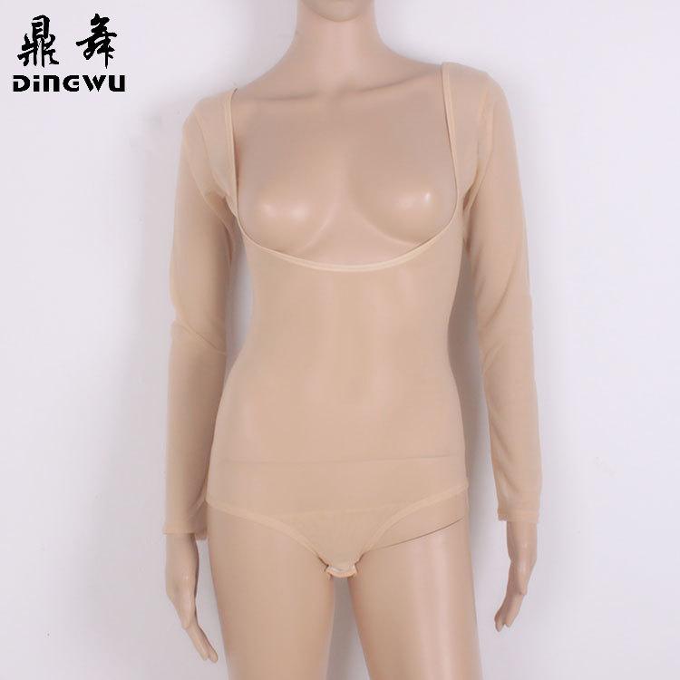 水纱连体托胸长袖-10