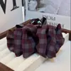 Presilha de Garra Nuvem Bolha Xadrez Estilo Coreano, Elegante Versátil Moda Outono e Inverno Presilha de Garra Tubarão Estilo Coreano, Acessório de Cabelo Versátil Pente de Cabelo