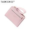 Cartera corta transfronteriza para mujer Yue Qian Kai moda ins color de contraste 20% de descuento pulsera de mano billetera multi-tarjeta al por mayor