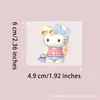Pegatinas de cristal UV de cachorro conjunto Sanrio Vasos de vidrio para manualidades Papelería Pegatinas decorativas rasga que se pega logo de cristal