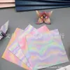 Papel Colorido Quadrado de Origami Degradê Papel Artesanal Materiais para Aula de Artesanato de Jardim de Infância Fornecimento Transfronteiriço 15cm