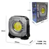 Luz de Camping para Exterior, Lanterna Chaveiro Multifuncional, Mini Lanterna de Trabalho Cob Portátil, Lanterna de Inspeção com Ímã Forte, Lanterna