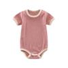 Ropa para Bebé Primavera y Verano para Gatear, Ropa para Pedos de Bebé, Rayas de Canalé, Monos Acanalados para Bebé, Ropa Harem Triangular, Ropa para Gatear para Recién Nacido