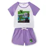 Conjunto de Roupas de Verão Novo 2026 para Crianças, Meninos e Meninas, Hot Pants, Camisetas de Manga Curta, Shorts, Conjunto Casual Esportivo de Duas Peças para Crianças