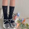 2024 nuevos calcetines para niños clase A calcetines hasta media pantorrilla primavera y verano medias de princesa para niñas color caramelo calcetines de ballet moda