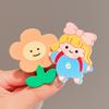 Nuevo Pasador de Flores para Niños Accesorios para el Cabello de Niñas Pasador para Niña Pequeña de Principios de Primavera Lindo Pasador para Flequillo de Bebé Pinza BB