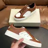 Zapatillas de Cuero Genuino de Bloques de Color de Moda para Hombre, Zapatos Casuales de Contraste de Color a la Moda, Suministro Transfronterizo, Venta al por Mayor de Zapatos Deportivos de Suela Gruesa de Talla Grande