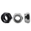 Acero inoxidable 304 tuerca de nailon anti-aflojamiento M2M24 acero al carbono niquelado zinc blanco hexagonal exterior antideslizante tapa de tornillo autoblocante