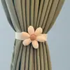 En Stock de Fábrica Transfronterizos Dibujos Animados Flor Crema Ajustables Sin Taladro Creativos Sin Instalación Alzapaños para Cortinas