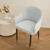 Funda de Mesa y Silla de Comedor Media, Funda de Taburete, Funda de Silla de Hotel, Funda Elástica Estilo Europeo Moderno Sencillo, Funda de Silla a Prueba de Polvo y Antideslizante