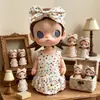Solo Ropa de Muñeca Zsiga 1/8 Dreamland Conjunto de Ropa para Muñeca Móvil Vestido Retro con Lazo