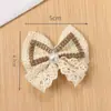 Novos Acessórios de Cabelo Flor de Pérola Renda Cor Contrastante Café com Leite Retro Outono e Inverno Bolsas de Roupa Acessórios DIY