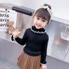 [Stock Listo] Suéter Básico de Punto para Niñas 2025 Nuevo Primavera y Otoño Bebé Otoño e Invierno Jersey Suéter de Punto para Niñas