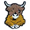 Cartoon Highland Cow Series Gota de Plástico PVC Sapatos de Borracha Macia Buraco Flor Sapato Fivela Sapatos de Jardim Buraco Telefone Móvel Caso DIY Acessórios