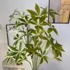 Plantas Verdes Simuladas, Hojas de la Fortuna, Decoración para Banquete de Compromiso, Decoración de Fondo para Escenario de Techo de Salón de Bodas, Arreglo Floral y Materiales de Paisajismo