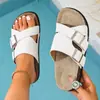 Zapatillas tipo mule versátiles de suela blanda estilo francés 2026 para mujer, aptas para usar en exteriores, con suelas gruesas, sandalias planas de moda y cómodas, modelo nuevo