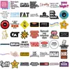50 Piezas de Pegatinas Divertidas, Creativas y Personalizadas de Graffiti para Adultos para Decorar Fundas de Teléfono Móvil DIY, Papelería de Computadora y Maletas