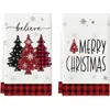 Panos de limpeza criativos com tema de Natal da Amazon para uso transfronteiriço, toalhas de mesa para casa e cozinha, panos de prato e panos decorativos de Natal