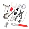 Volante de eixo central de uma peça chave fixa chave de gancho de cauda chave três em um / conjunto de ferramentas de manutenção de bicicleta