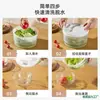 Deshidratador de Verduras para el Hogar Multifuncional Cocina Creativo Rápido Manual Máquina Lavadora y Secadora de Ensaladas Escurridor y Giratorio Plástico